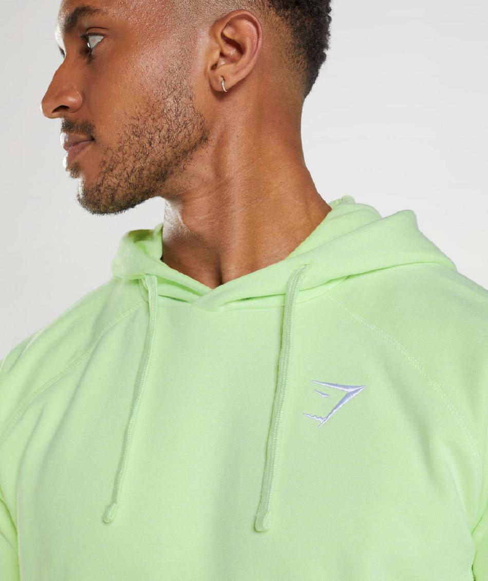 Sudadera Con Capucha Gymshark Crest Hombre Verde | CO 3596CTV